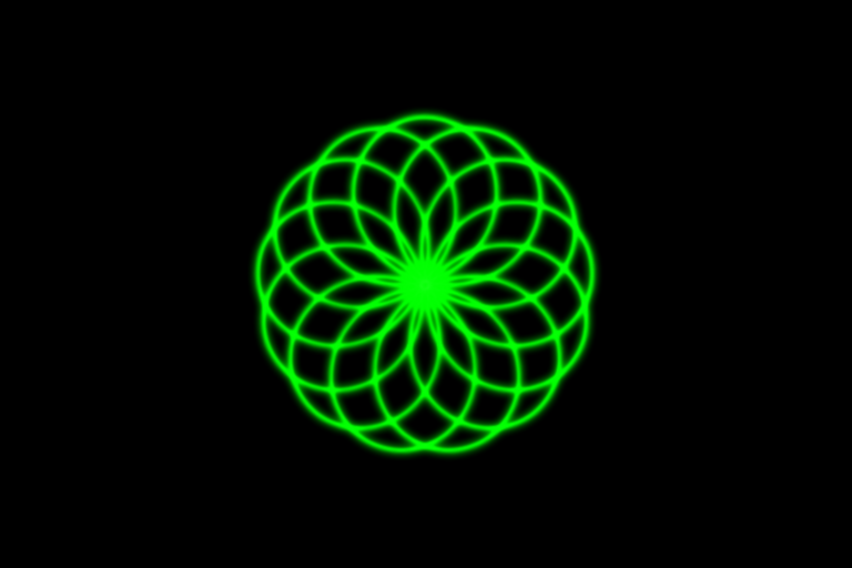 Dekoratives Bild der Kachel 'Oscilloscope Music english'