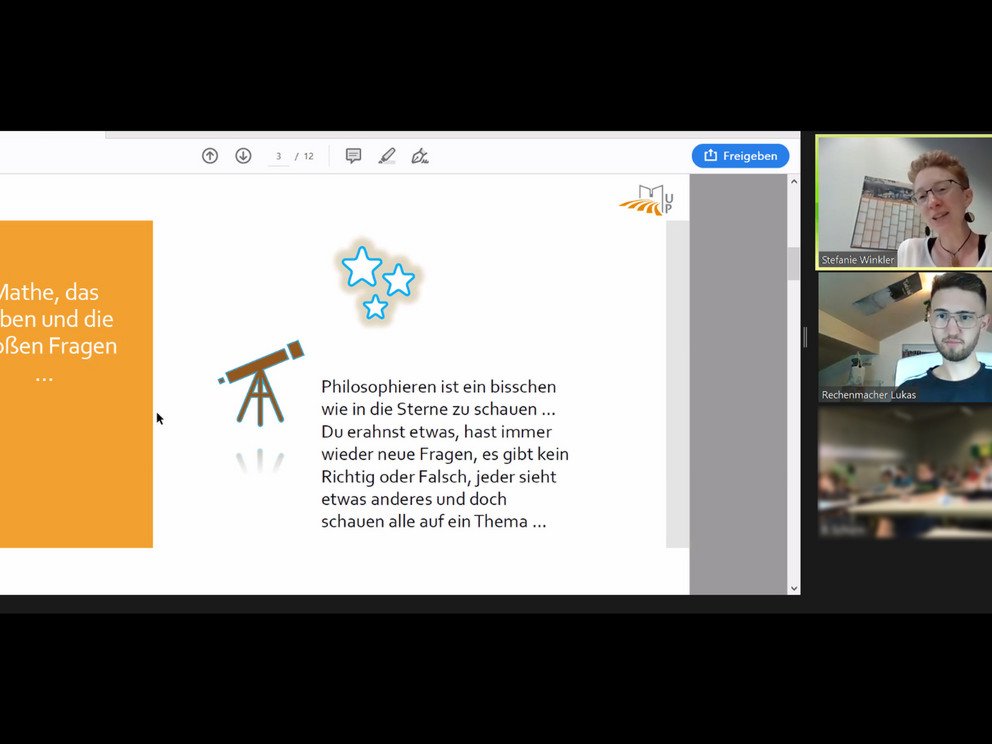 Eindrücke vom "Passauer Online-MINTwoch" vom 28. Juli 2021